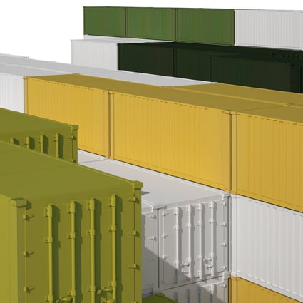 Mehrere übereinander gestapelte Container.