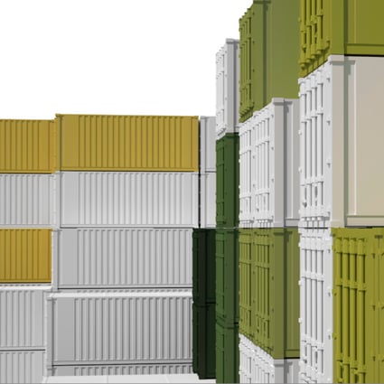 Stacked containers